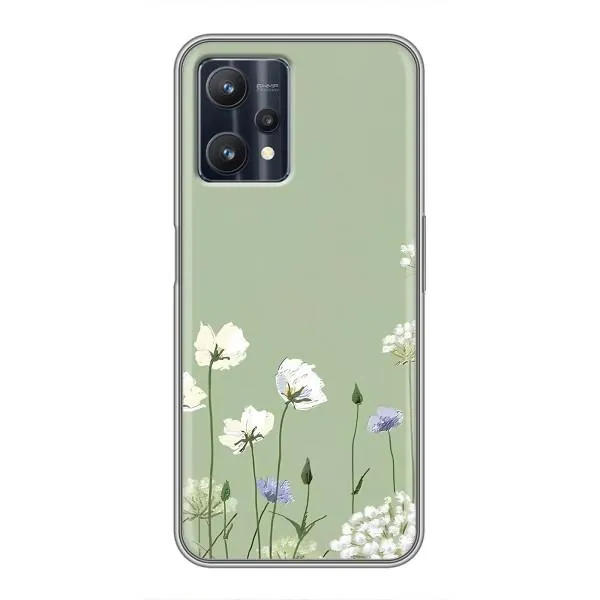 Чехол с принтом «Цветы на зеленом» для Realme 9 Pro Чехол с принтом «Цветы на зеленом» для Realme 9 Pro