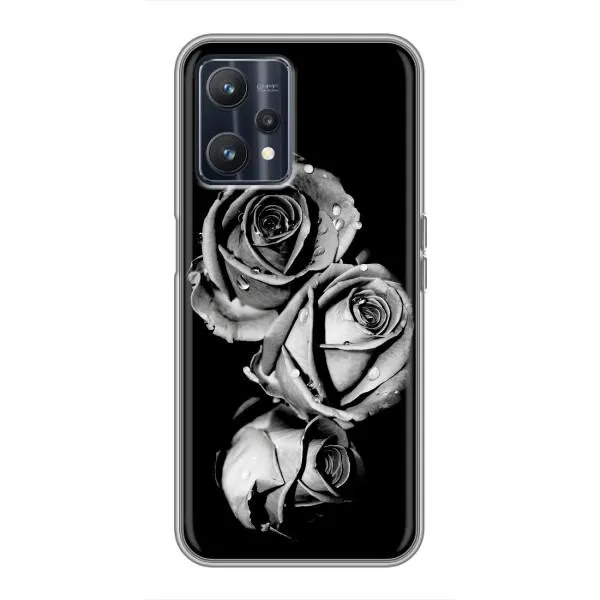 Чехол с принтом «Черная роза» для Realme 9