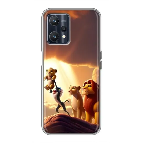 Чехол с принтом «Симба на презентации» для Realme 9