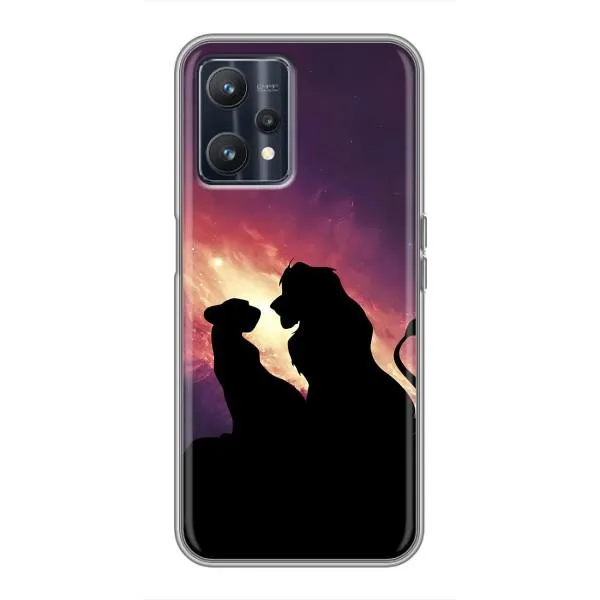 Чехол с принтом «Силуэт Симба и Налу» для Realme 9