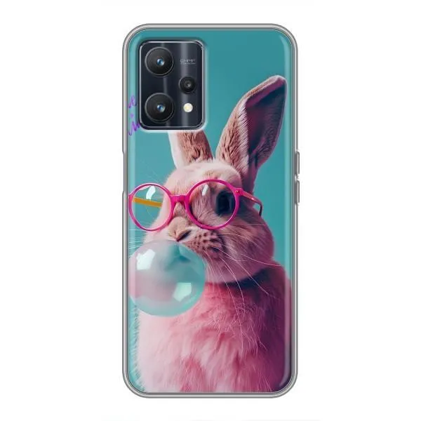 Чехол с принтом «Кролик в очках» для Realme 9