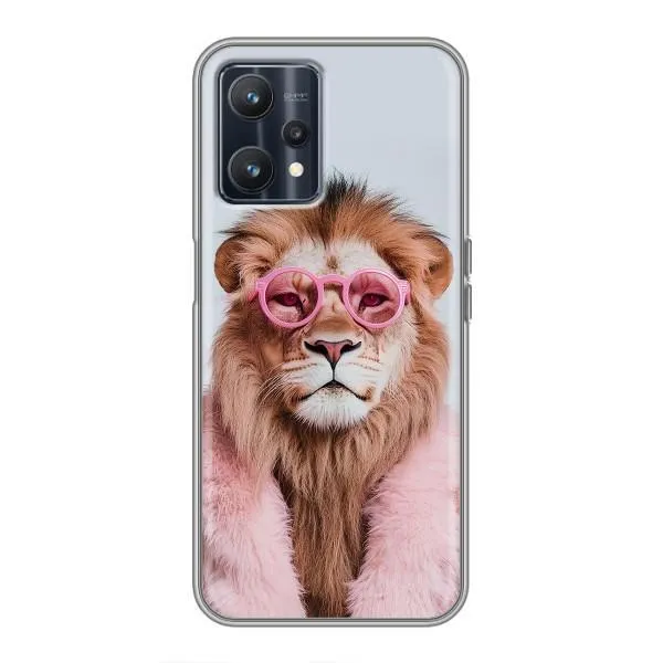 Чехол с принтом «Лев в очках» для Realme 9