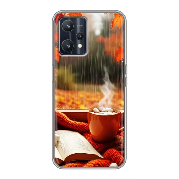 Чехол с принтом «Кофе и дождь» для Realme 9 Чехол с принтом «Кофе и дождь» для Realme 9