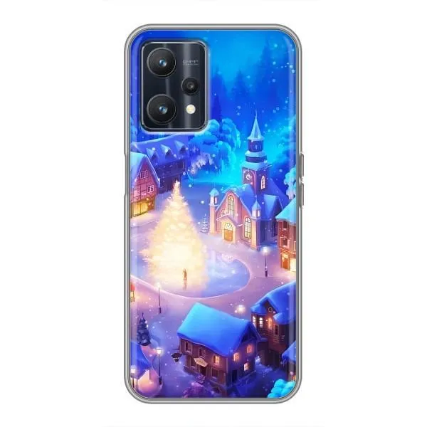 Чехол с принтом «Рождественский город» для Realme 9 Чехол с принтом «Рождественский город» для Realme 9