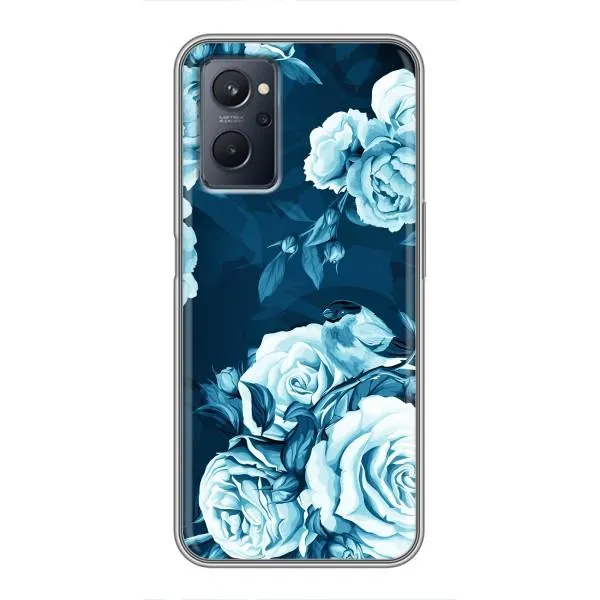 Чехол с принтом «Голубые Бутоны» для Realme 9i