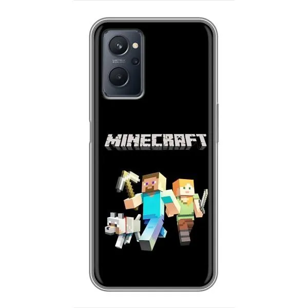 Чехол с принтом «герои Minecraft» для Realme 9i