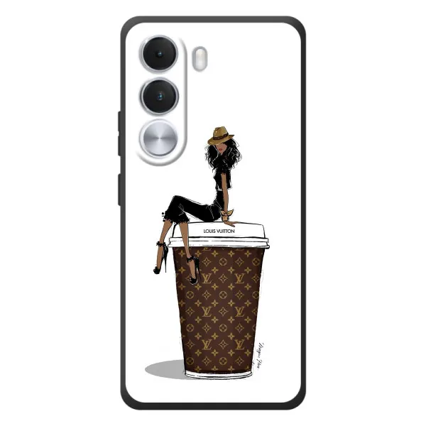 Чехол с принтом «кофе LOUIS VUITTON» для Realme C100i Чехол с принтом «кофе LOUIS VUITTON» для Realme C100i