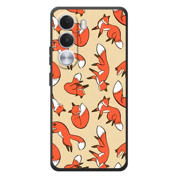 Чехол с принтом «Лисички» для Realme C100i