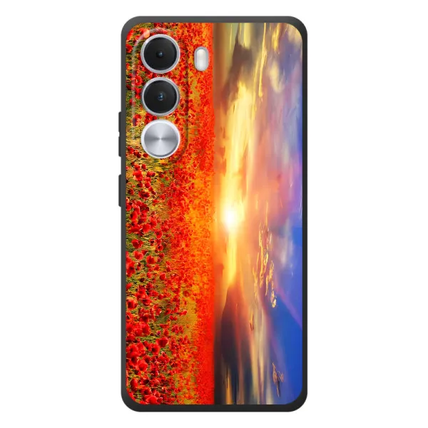 Чохол з принтом «Поле тюльпанів» для Realme C100i
