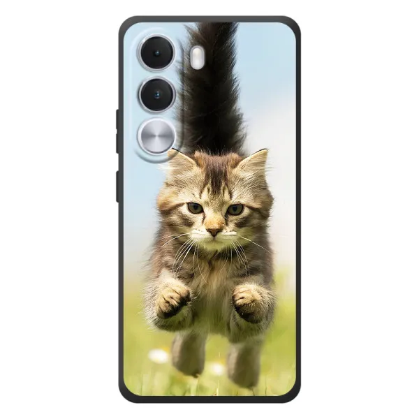 Чехол с принтом «Прыжок кота» для Realme C100i
