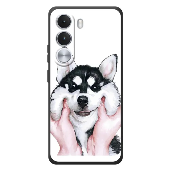 Чехол с принтом «Довольный Хаски» для Realme C100i
