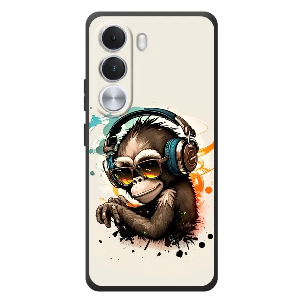 Чехол с принтом «Макака в наушниках» для Realme C100i