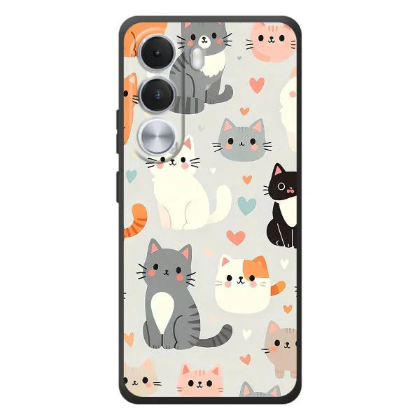 Чехол с принтом «Коллаж котов» для Realme C100i