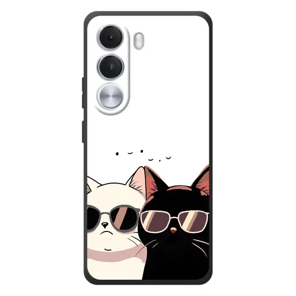 Чехол с принтом «Коты в очках» для Realme C100i