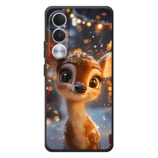 Чехол с принтом «Олененок среди гирлянд» для Realme C100i