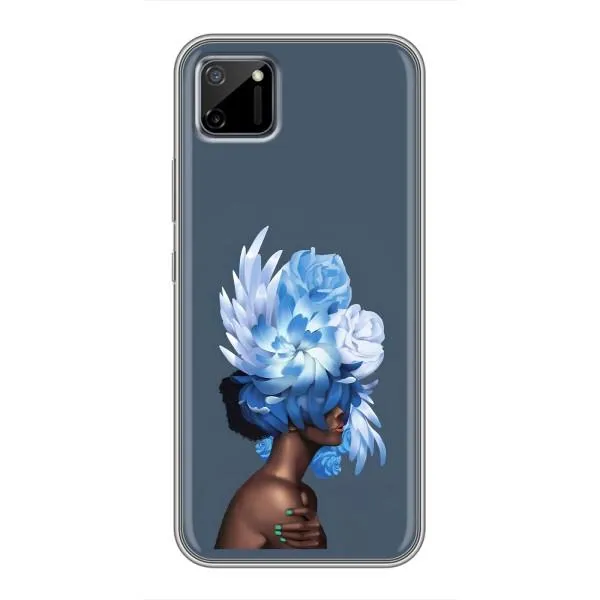 Чехол с принтом «Цветы на голове» для Realme C11 Чехол с принтом «Цветы на голове» для Realme C11
