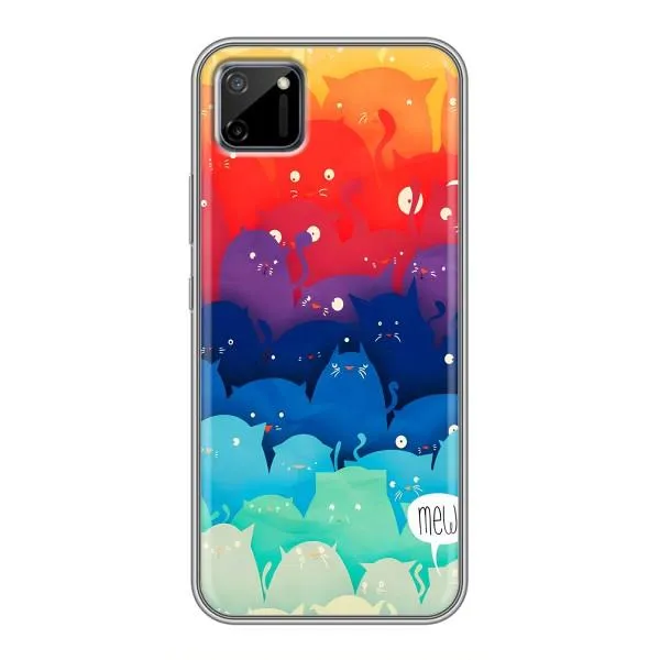 Чохол з принтом «Mew» для Realme C11 Чохол з принтом «Mew» для Realme C11