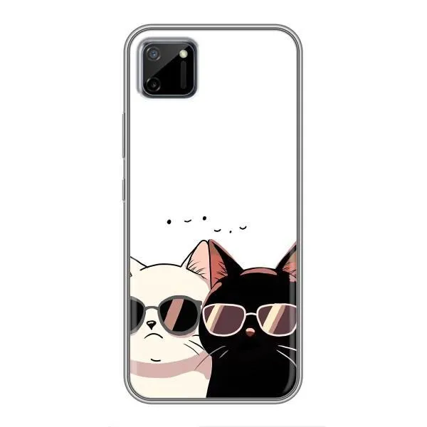 Чехол с принтом «Коты в очках» для Realme C11