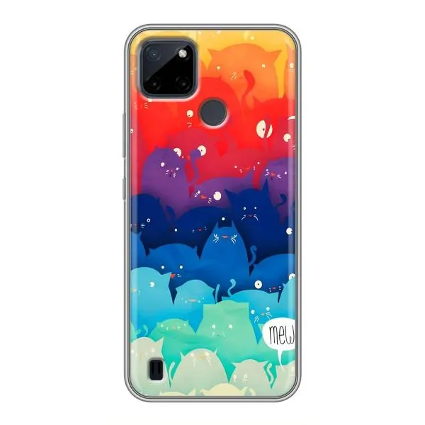Чехол с принтом «Mew» для Realme C12