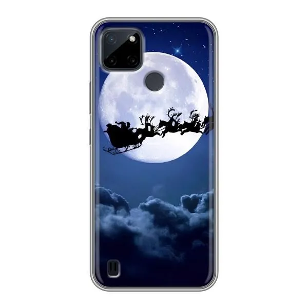 Чехол с принтом «Санта - луна» для Realme C12