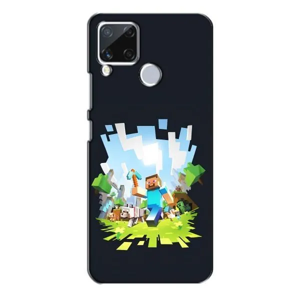 Чехол с принтом «персонажи Minecraft» для Realme C15