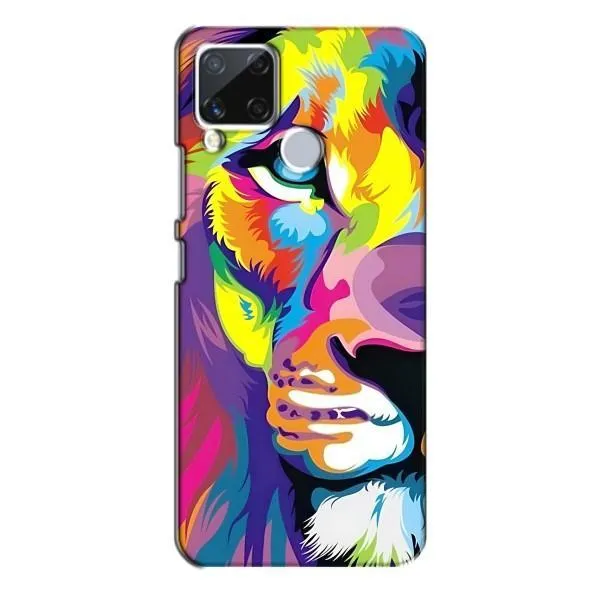 Чехол с принтом «Яркий Лев» для Realme C15 Чехол с принтом «Яркий Лев» для Realme C15