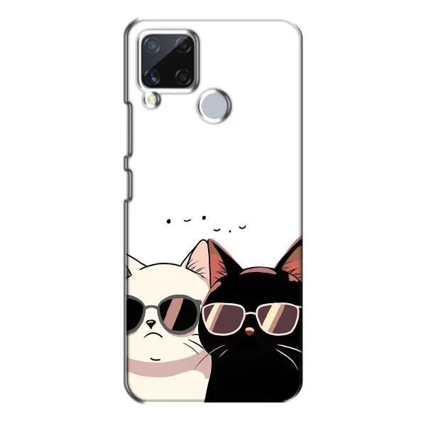 Чехол с принтом «Коты в очках» для Realme C15