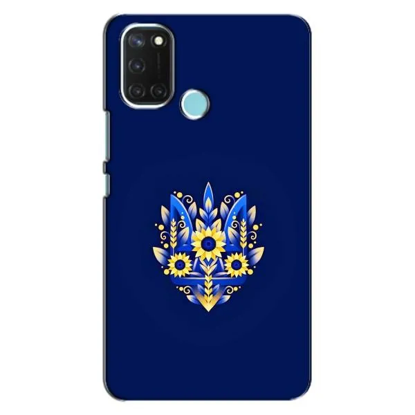 Чехол с принтом «Цветочный Герб» для Realme C17