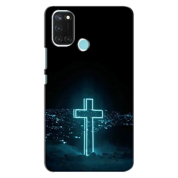 Чехол с принтом «Крест и город» для Realme C17 Чехол с принтом «Крест и город» для Realme C17