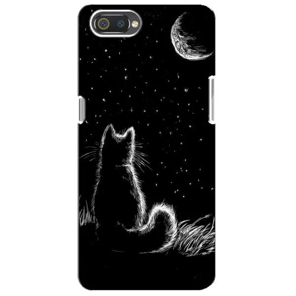 Чехол с принтом «Котик и луна» для Realme C2