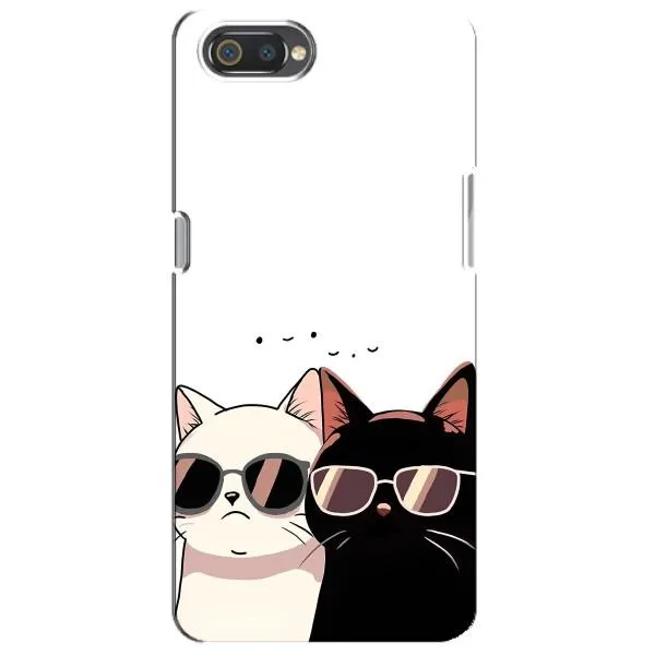 Чехол с принтом «Коты в очках» для Realme C2