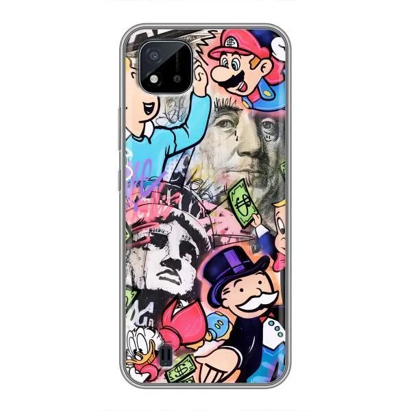 Чехол с принтом «Monopoly man» для Realme C11 (2021) / C20