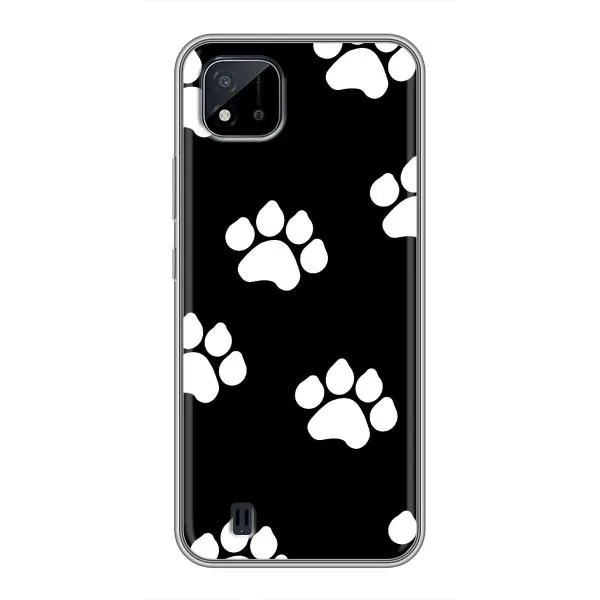 Чехол с принтом «Следы собаки» для Realme C11 (2021) / C20