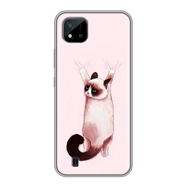 Чохол з принтом «Котик падає» для Realme C11 (2021) / C20