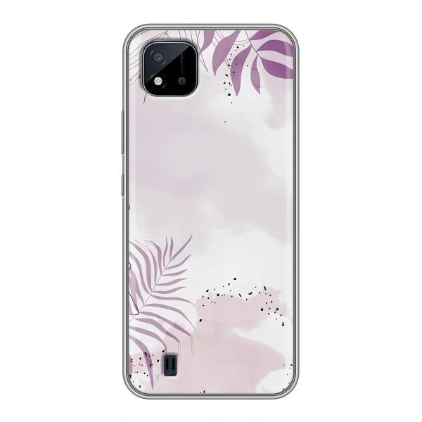 Чехол с принтом «Фиолетовые листья» для Realme C11 (2021) / C20