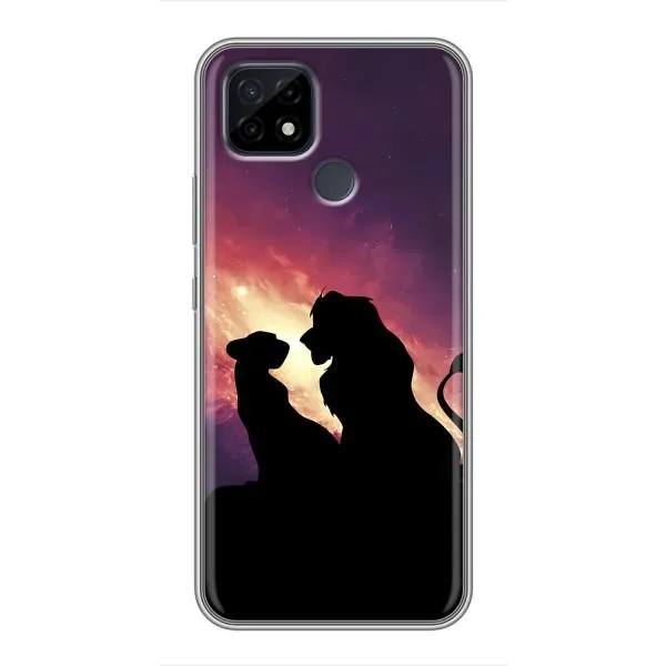 Чехол с принтом «Силуэт Симба и Налу» для Realme C21