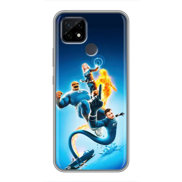 Чехол с принтом «Герои Фантастическая Четверка» для Realme C21 Чехол с принтом «Герои Фантастическая Четверка» для Realme C21