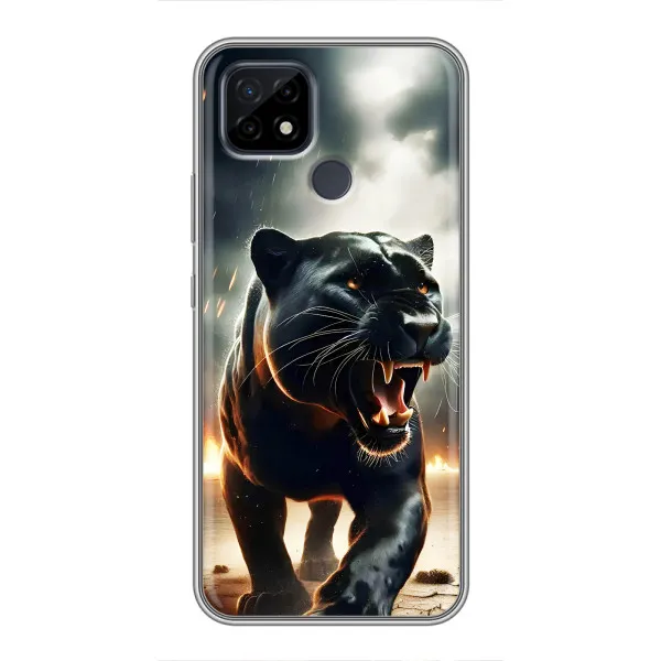 Чехол с принтом «Черная пантера» для Realme C21