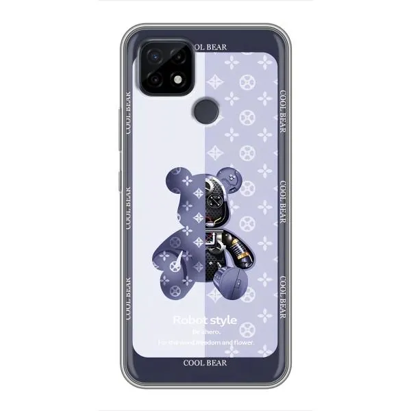 Чехол с принтом «Медвежонок LV» для Realme C21 Чехол с принтом «Медвежонок LV» для Realme C21