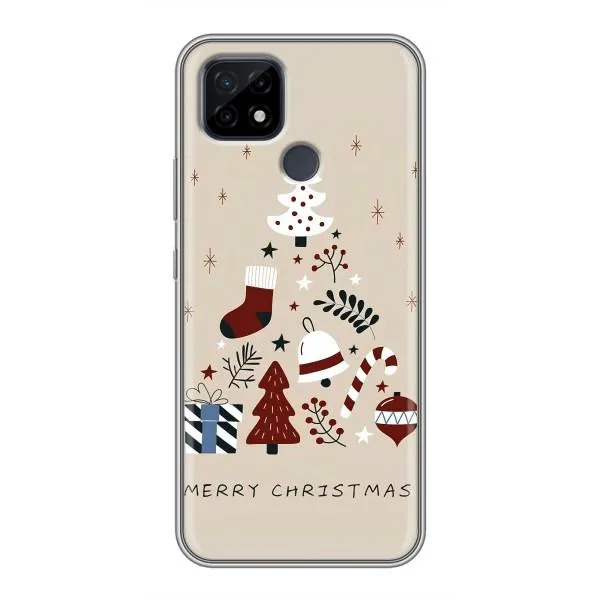 Чехол с принтом «Merry Christmas» для Realme C21