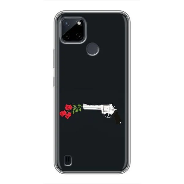Чехол с принтом «Неожиданные цветы» для Realme C21Y
