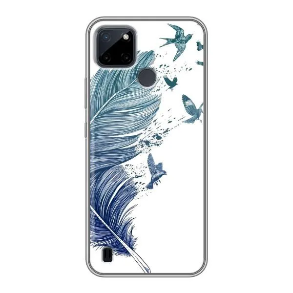 Чохол з принтом «Перо» для Realme C25Y