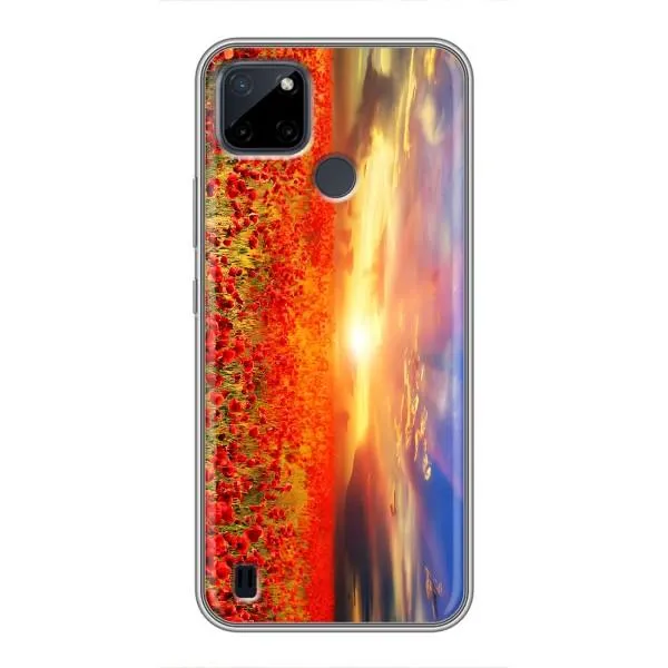 Чохол з принтом «Поле тюльпанів» для Realme C25Y