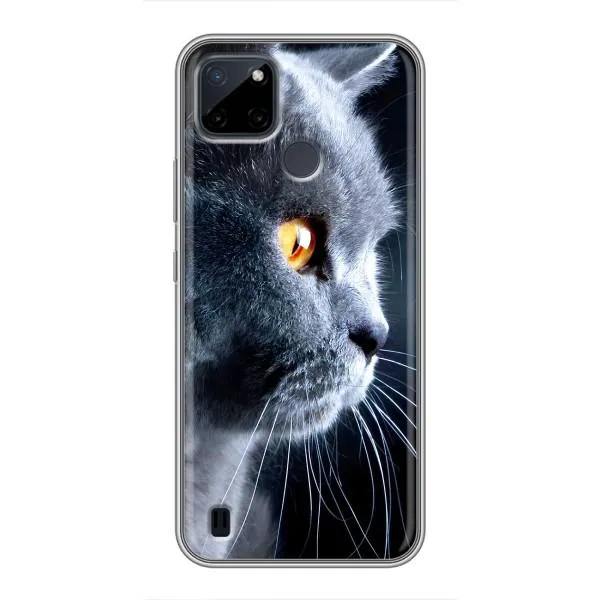 Чохол з принтом «Сірий Кіт» для Realme C25Y Чохол з принтом «Сірий Кіт» для Realme C25Y