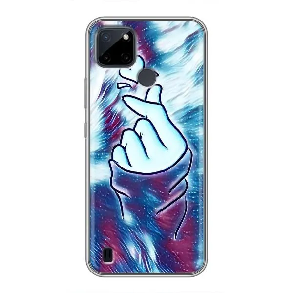 Чохол з принтом «Радужне серце» для Realme C25Y