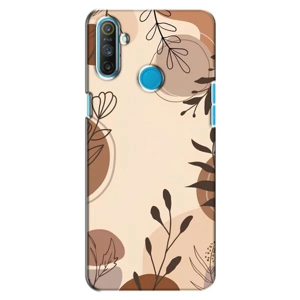 Чохол з принтом «Коричневі квіти» для Realme C3 Чохол з принтом «Коричневі квіти» для Realme C3