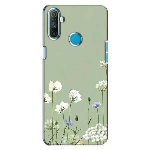 Чохол з принтом «Квіти на зеленому» для Realme C3 Чохол з принтом «Квіти на зеленому» для Realme C3
