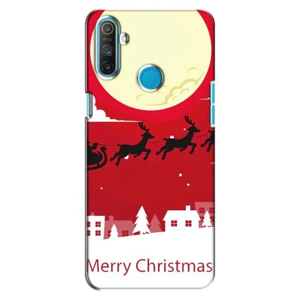 Чехол с принтом «Санта с оленями» для Realme C3 Чехол с принтом «Санта с оленями» для Realme C3