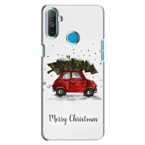 Чехол с принтом «Машина с елкой» для Realme C3