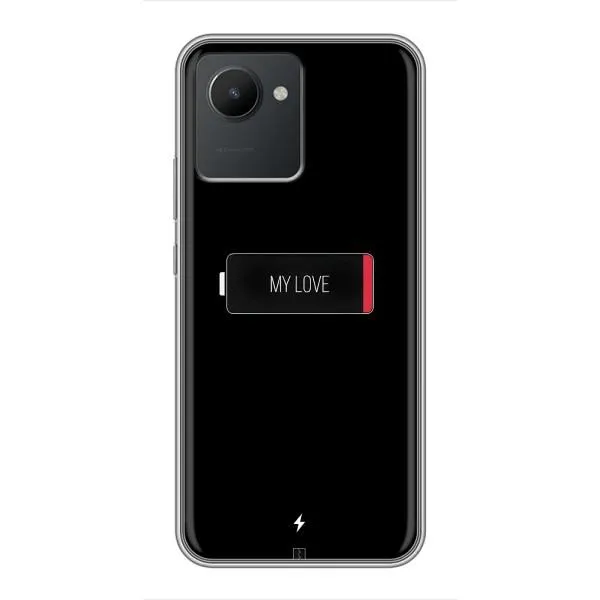 Чехол с принтом «Love battery» для Realme C30